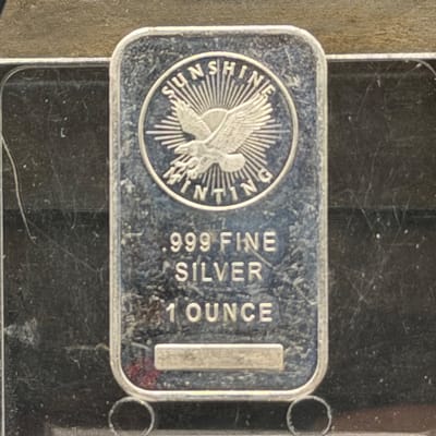 NEAR SPOT Silver 1oz Sunshine Minting Bar