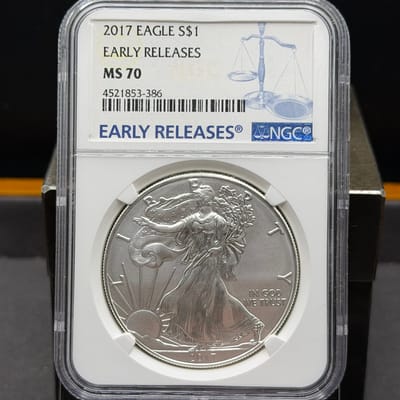 American Silver Eagle 2017 NGC MS70 E.R.