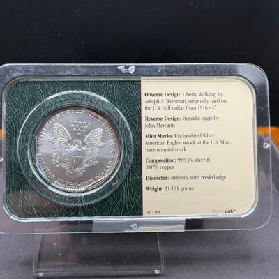 Littleton 2002 American Silver Eagle - additional view