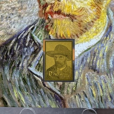 Vincent Van Gogh Self Portrait 1/1000th Oz Gold - additional view