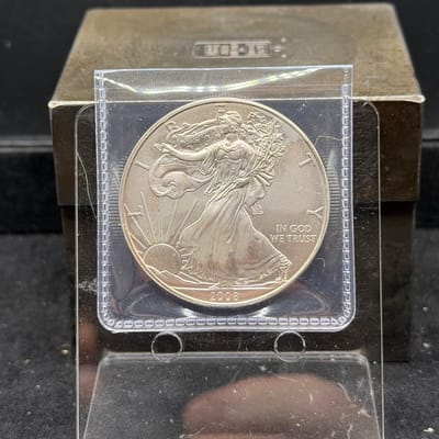 2008 American Silver Eagle 1oz in flip
