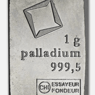 1 g Palladium Valcambi Bar 