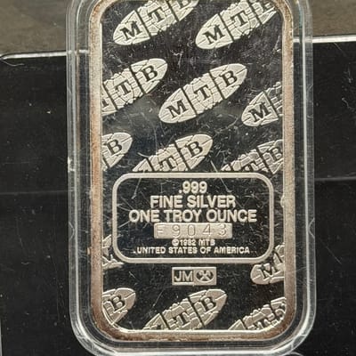 MTB ~ Liberty 1oz Bar ~ JM Variety F9043 Bx2 - additional view