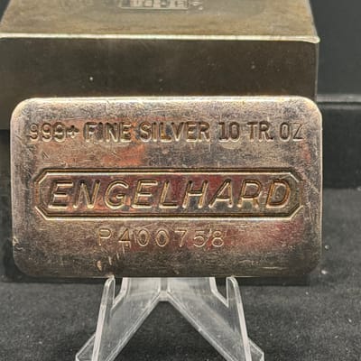 Engelhard 10oz P-Loaf Bar ~ Vintage