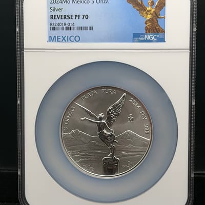 2024 Mexico Silver Libertad Reverse Proof 5 oz NGC