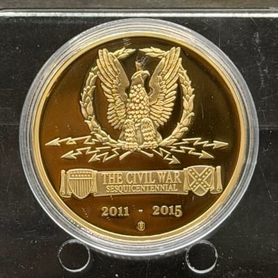 Copper/24Gold Covered 1oz: Cival War Shenandoah  - additional view