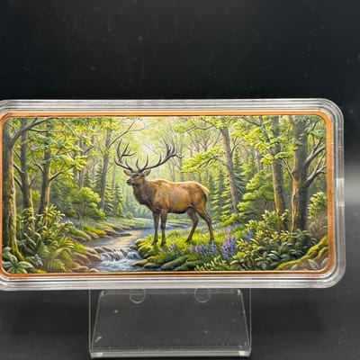 2026 10oz Elk Stag .999 Fine Copper Bar