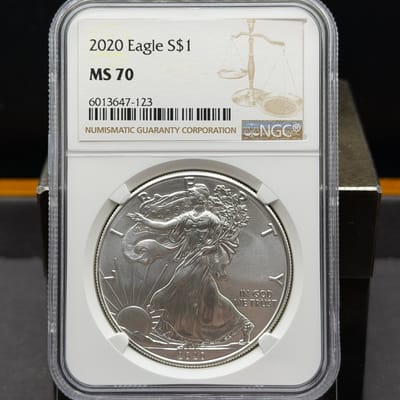 American Silver Eagle 2020 NGC MS70