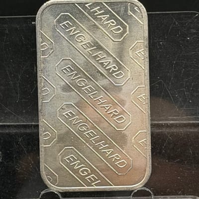 Vintage Engelhard 1oz Silver Bar ~ As pictured Bar - additional view