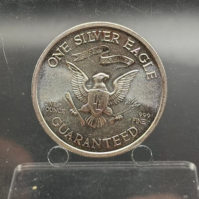 Near Spot: 1980 Liberty Lobby 1oz Round - additional view