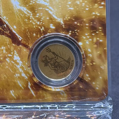 Britannia ~ Gold 1/1000oz in assay card - additional view