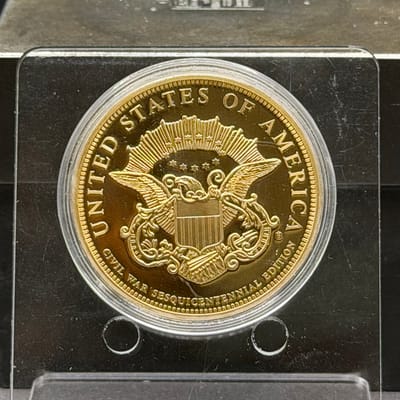 Copper/24Gold Covered 1oz: Cival War Gen U Grant - additional view