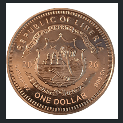 2026 Liberia Celestial Balance Colorized 5 oz Cop - additional view