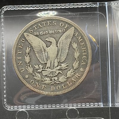 1896 O Morgan Silver Dollar. ~ Box M - additional view