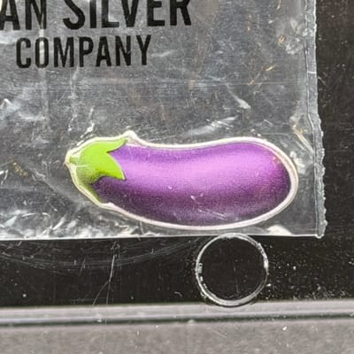 Eggplant Colorized ~ Silver 1g by Pan Silver