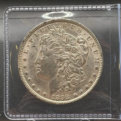 1898 P Morgan Silver Dollar. ~ Box M