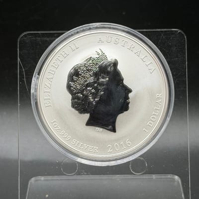 2016 1 oz Silver Perth Lunar Monkey - additional view