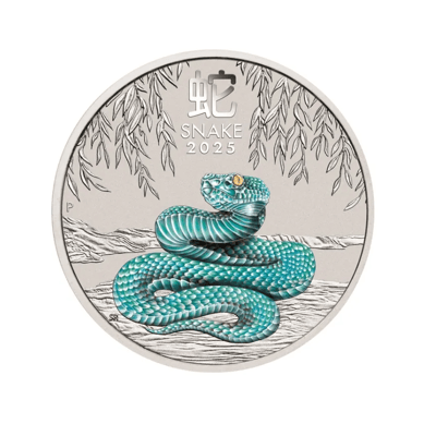 2025 Perth Lunar Snake Colored 1oz in OG Capsule