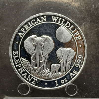 2014 African Elephant 1oz SILVER from tube