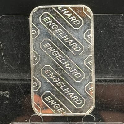 Vintage Engelhard 1oz Silver Bar ~ As pictured Bar - additional view
