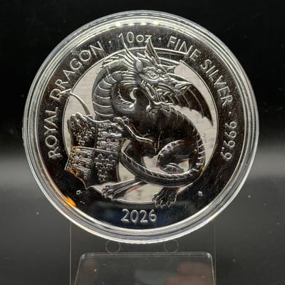 2026 10 oz Silver The Tudor Beasts Royal Dragon