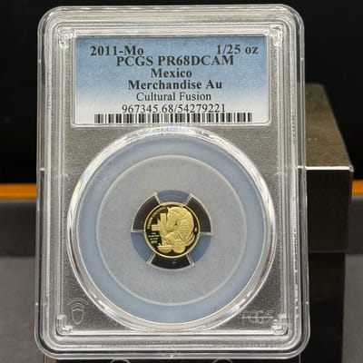 2011 Mexico Gold Merchandise Cultural Fusion PR68