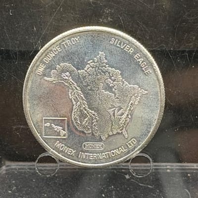 NEAR SPOT Silver 1oz 999 Monex 1982 Round
