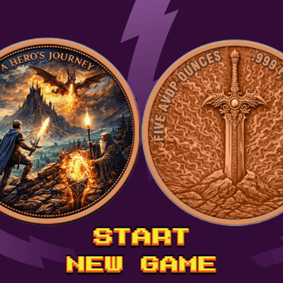 2026 A Hero's Journey Colorized 5 oz .999 Copper