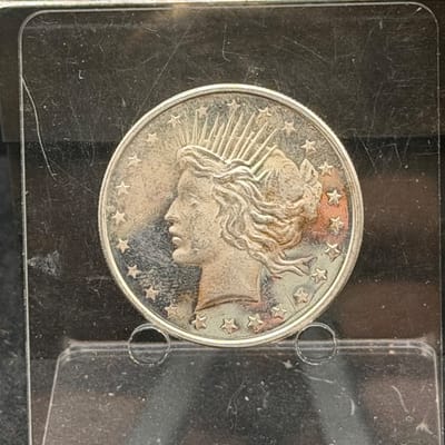 NEAR SPOT Silver 1oz 999 Peace Dollar Tribute