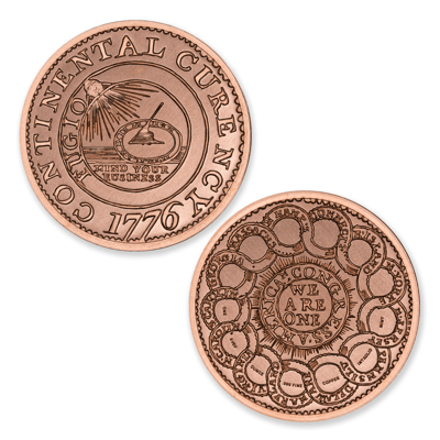 COLONIAL TRIBUTE SERIES - CONTINENTAL DOLLAR 1OZ 