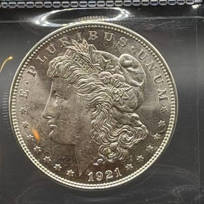 1921 Morgan Silver Dollar - Exact coin