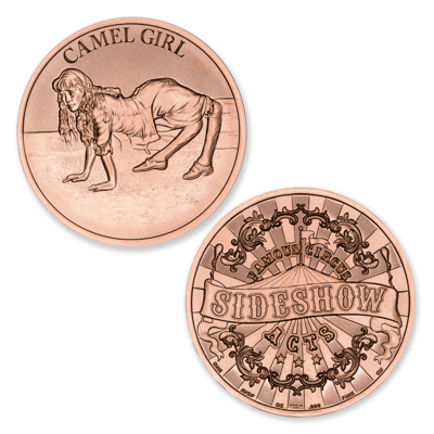 Copper 6 x 1oz Set: Famous CIrcus SIdeshow Acts 