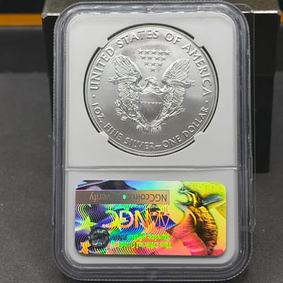 2017 American Silver Eagle 1oz Silver NGC MS70 E R - additional view