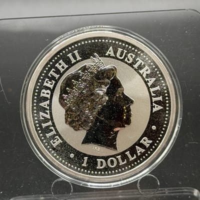 2003 Year of the Goat Silver 1oz round ~ Perth - additional view