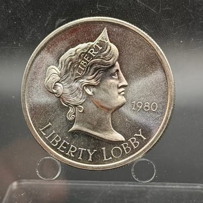 Near Spot: 1980 Liberty Lobby 1oz Round