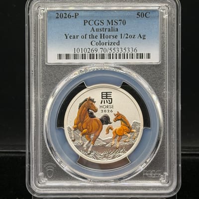 2026 Year of the Horse 1/2oz Colorized PCGS MS70