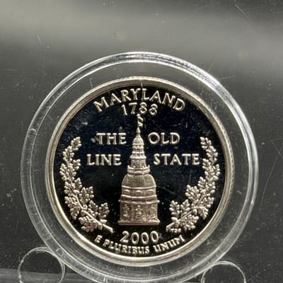 Maryland Silver State Quarter ~ 0.18oz