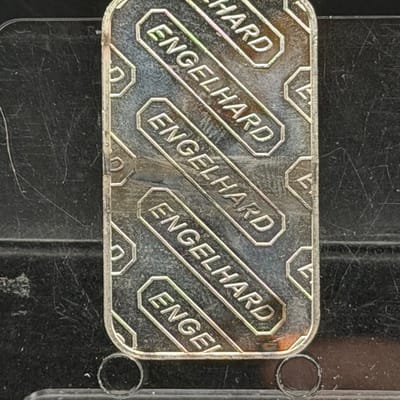 Vintage Engelhard 1oz Silver Bar ~ As pictured Bar - additional view