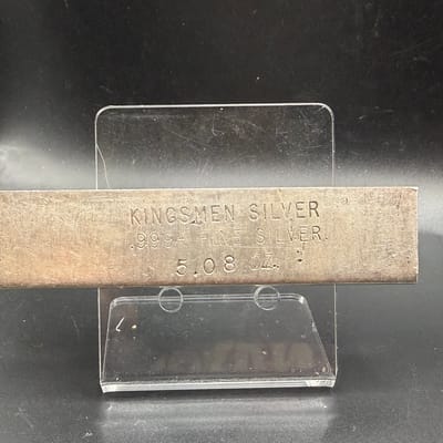 Kingsmen Vintage Silver Bar Odd Weight 5.08oz