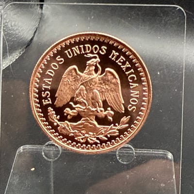 Mexico Cobre Puro 1 Onza / 1oz Copper Coin - additional view