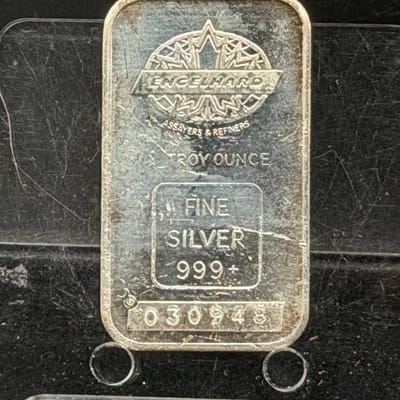 Engelhard Maple 1oz Silver Bar