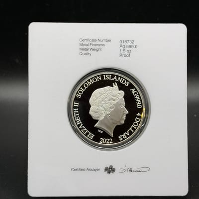 2022 Pamp Suisse ~ Solomon ~ Silver Liberty 1.5oz - additional view