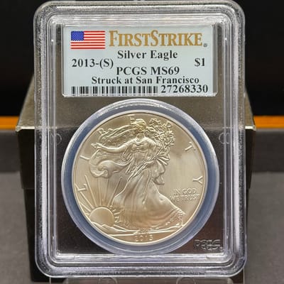 American Silver Eagle 2013 S PCGS MS69