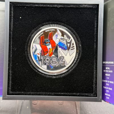 Transformers Starscream 1oz Colorized Coin