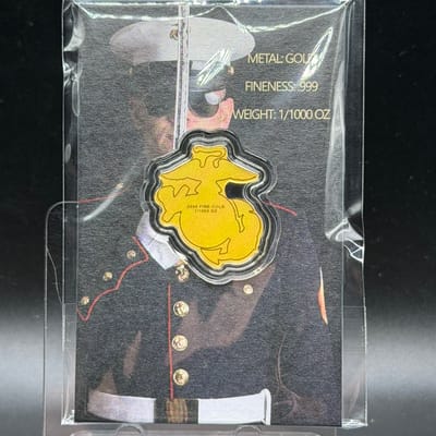 Marine Corps 1/1000 oz Gold Round Semper Fi - additional view