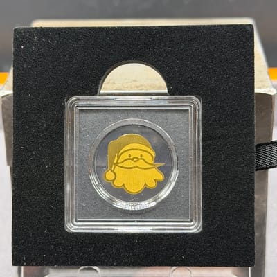 Santa Claus Gold 1/1000oz Coin in Assay