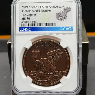 2019 Apollo 11 50th Anniv Robbins Medal Restrike