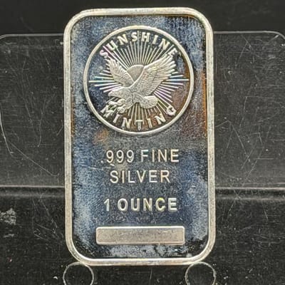 Sunshine Minting Silver 1oz Bar 999