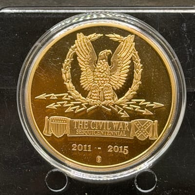 Copper/24Gold Covered 1oz: Cival War Gettysburg - additional view