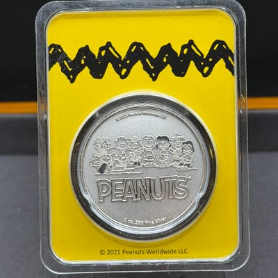 Peanuts® Peppermint Patty 1 oz Colorized Silver  - additional view